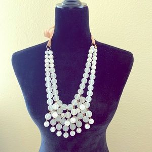 Beautiful pink multi-layered J.Crew necklace